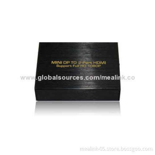 Mini DP to 2 Ports HDMI Converter, Suitable for Space and Security Concerns, Data Center Control